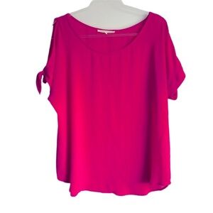 Violet & Claire Vibrant Pink Blouse